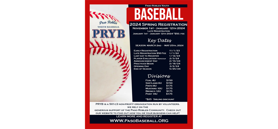 Registration Open - Spring 2024